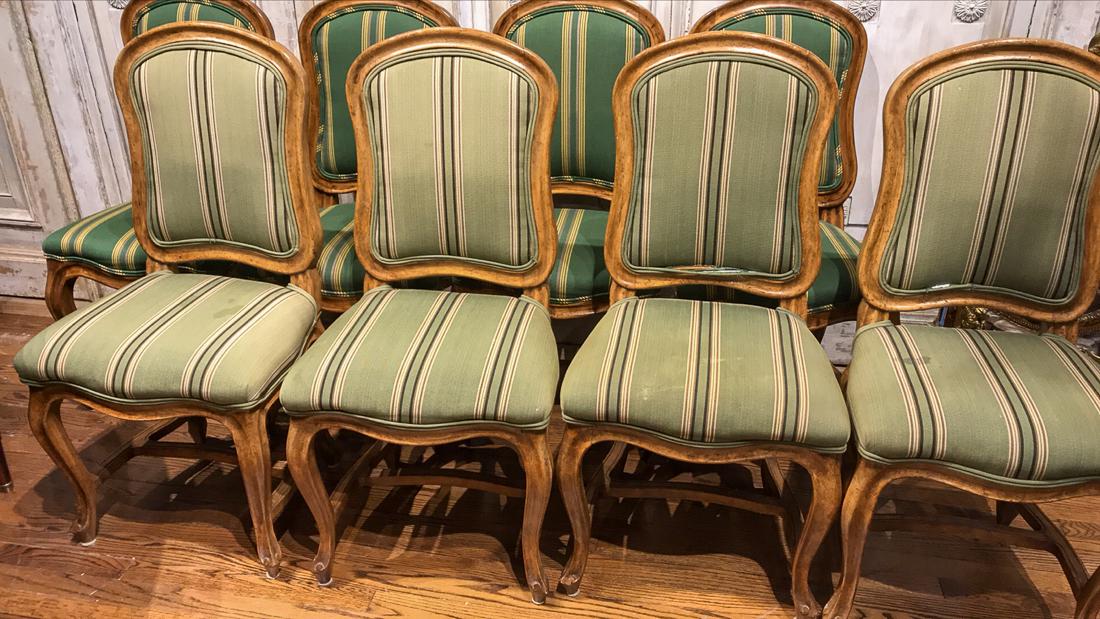 10 French Style Dining Chairs. (1 of 5)
