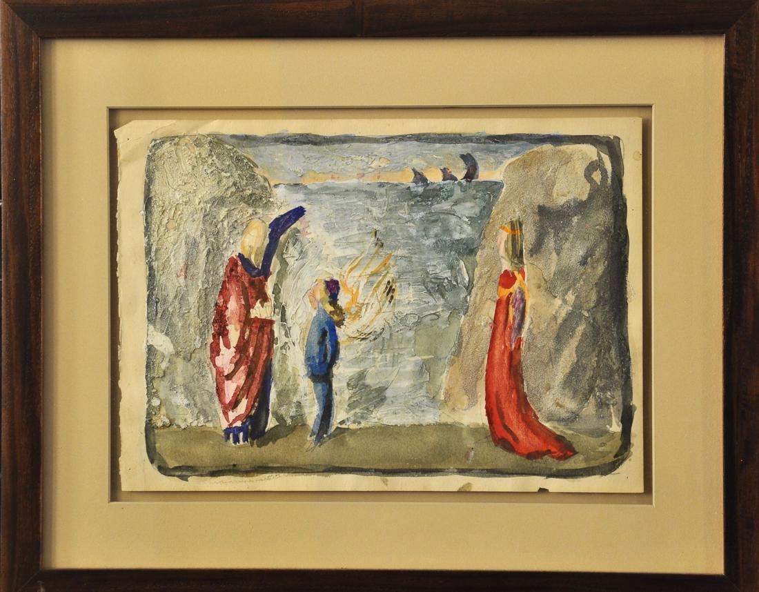 Watercolor Painting By A. Rapoport (1 of 3)