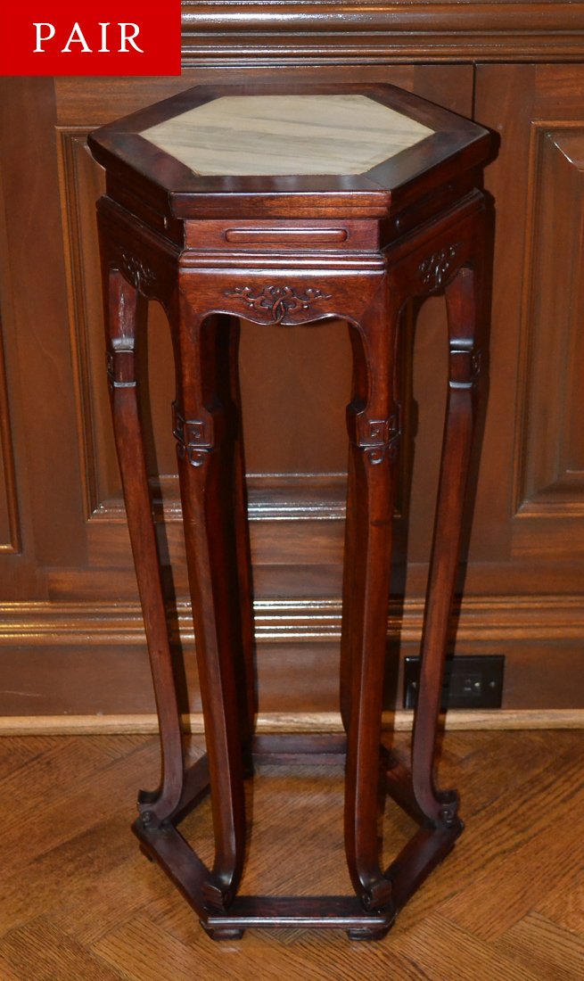 Pair Of Chinese Plant Stands. (1 of 5)