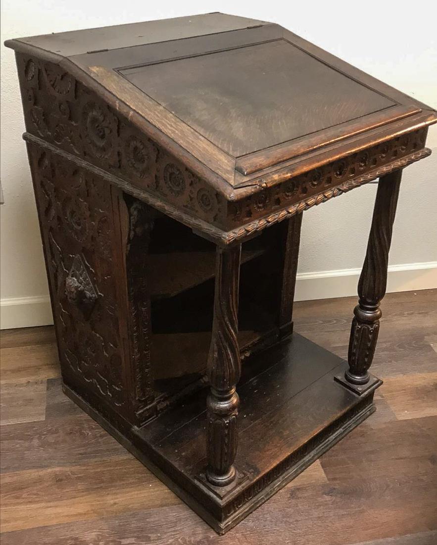 Early English Jacobean oak Davenport desk (1 of 8)