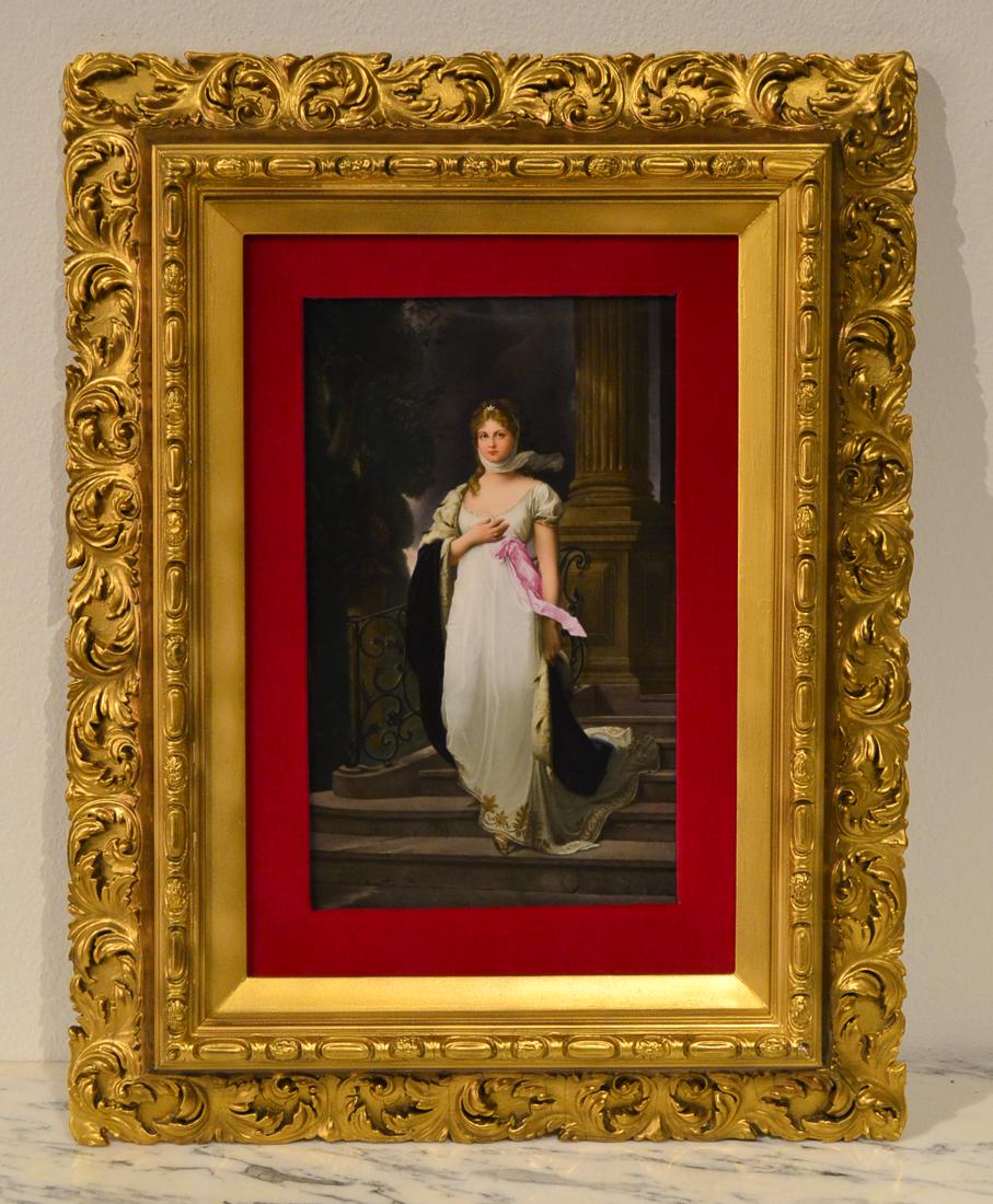 KPM Painted Portrait Plaque. (1 of 10)