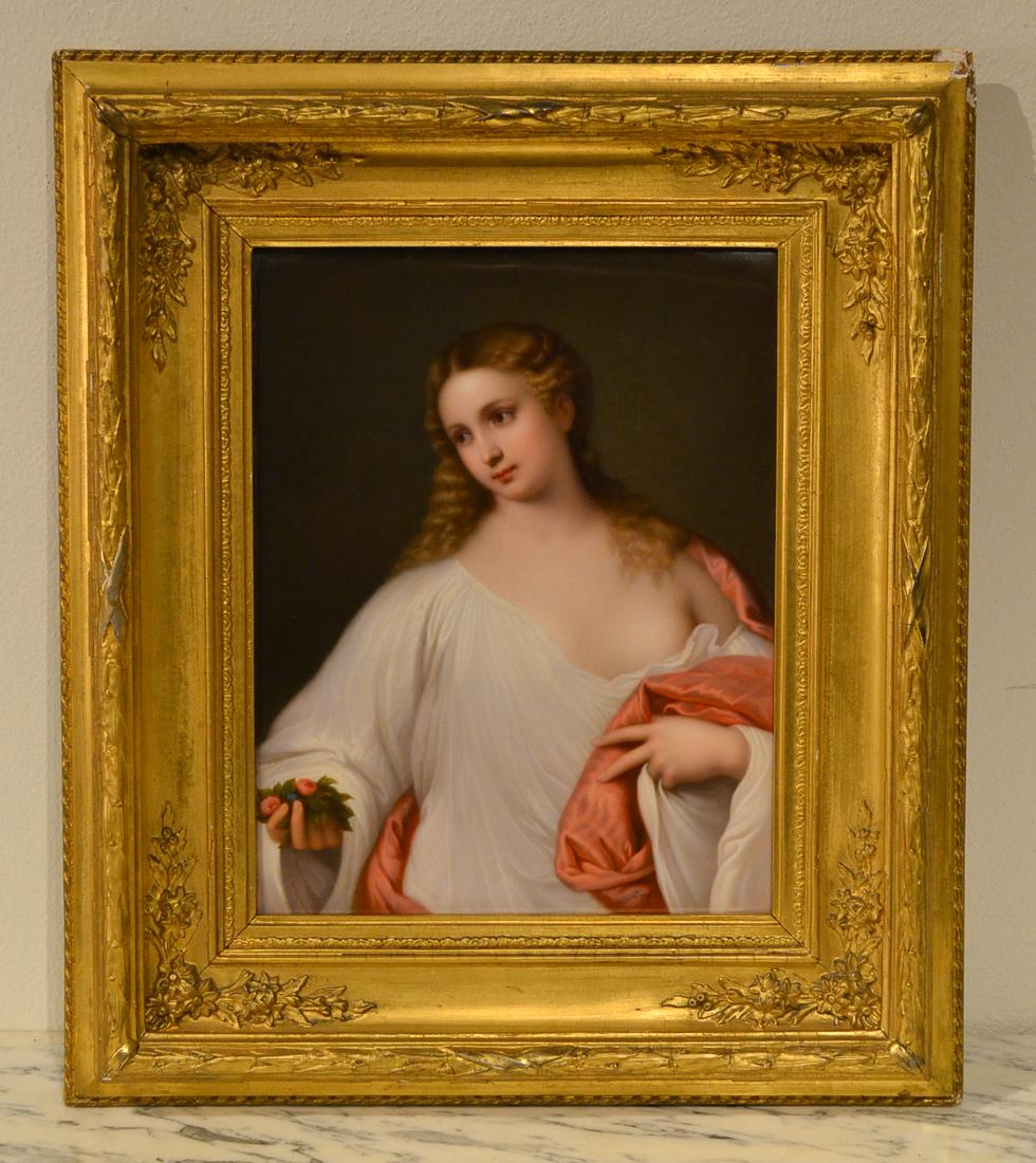 KPM Painted Porcelain Plaque. (1 of 10)