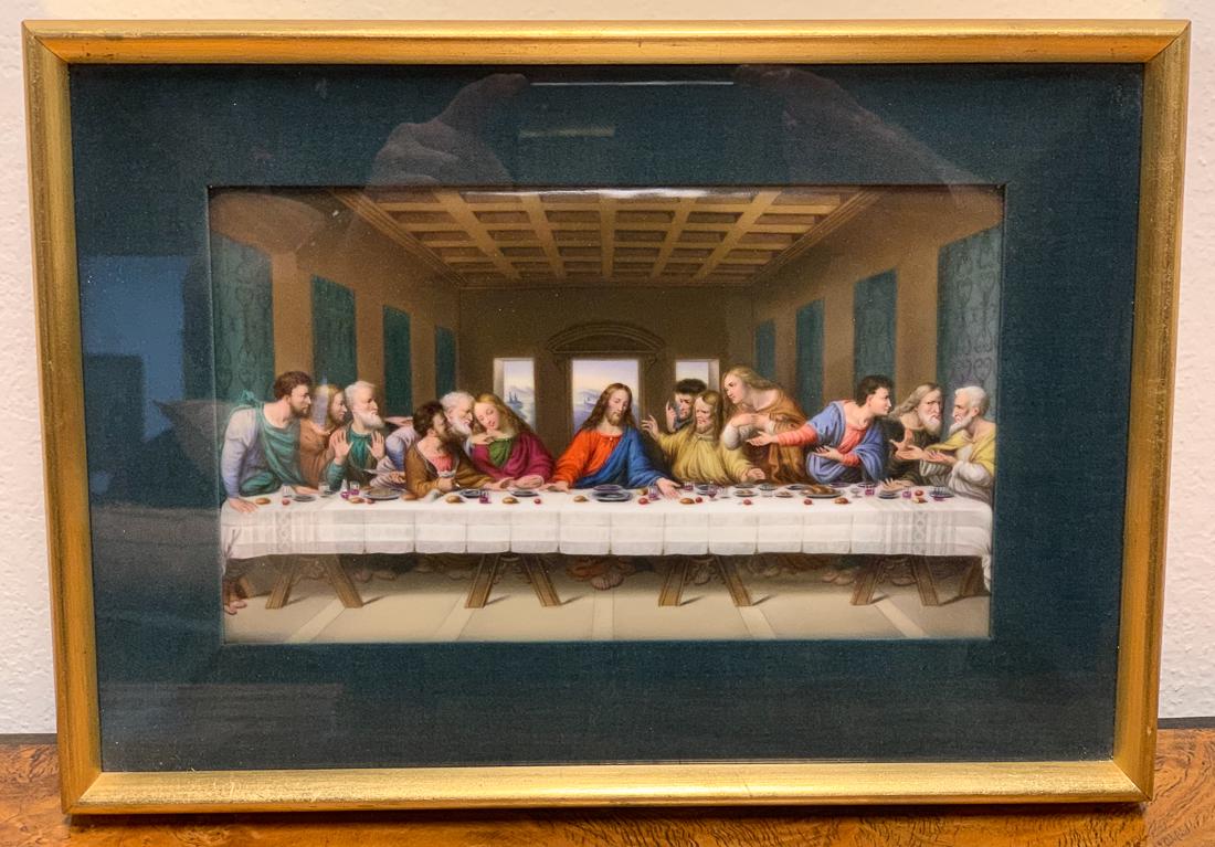 The Last Supper, Porcelain Plaque, 19th Century (1 of 5)