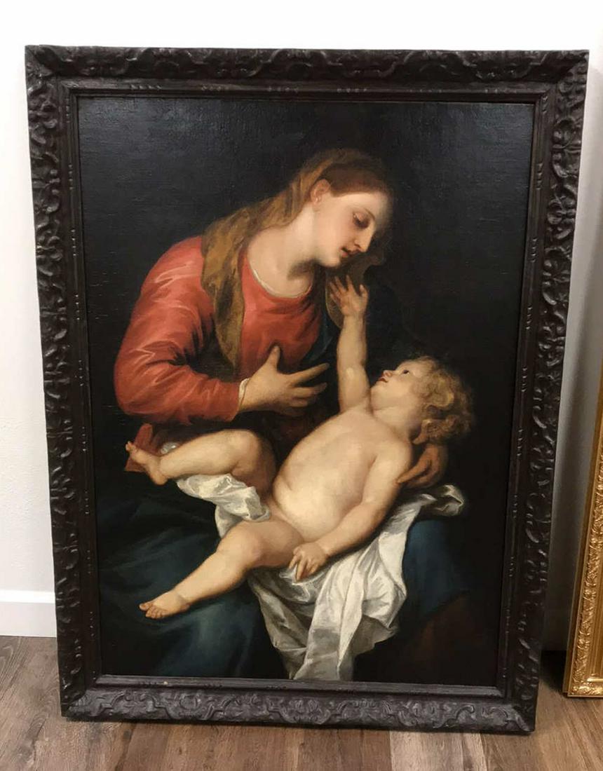 19th Century Religious Oil Painting. (1 of 10)