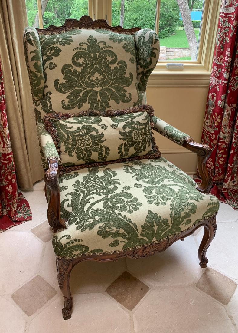 19th C. French Walnut Armchair. (1 of 5)