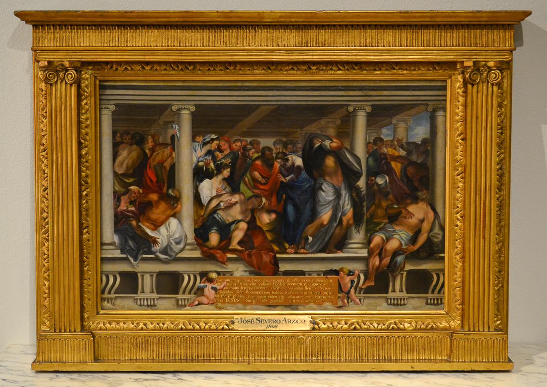 18th c painting of Jesus Healing At The Well (1 of 9)