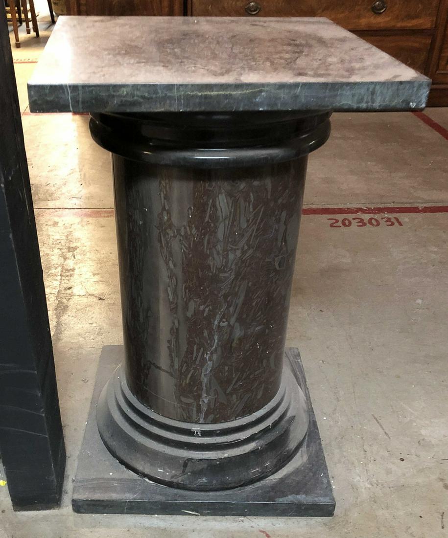 Variegated Marble Pedestal. (1 of 3)