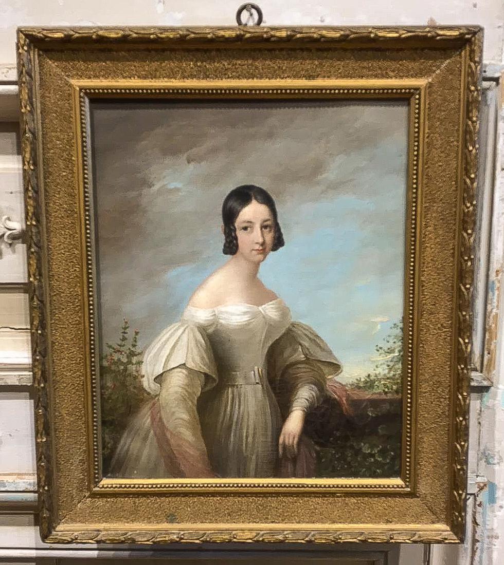 Oil Painting, Portrait Of A Woman. (1 of 5)