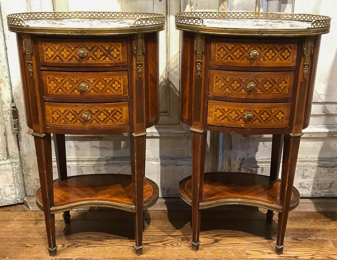 Antique Pair Of French Side Tables. (1 of 4)