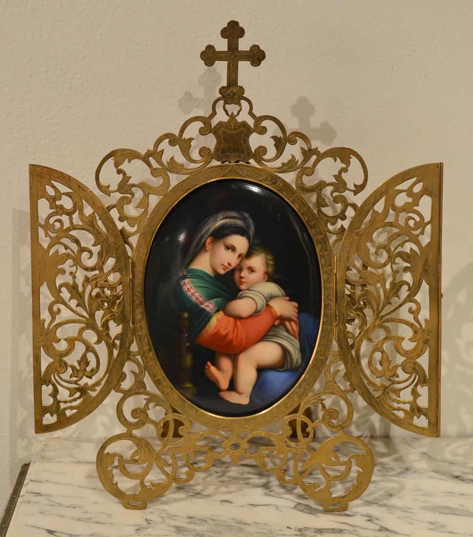 19th C. Meissen Porcelain Plaque. (1 of 10)