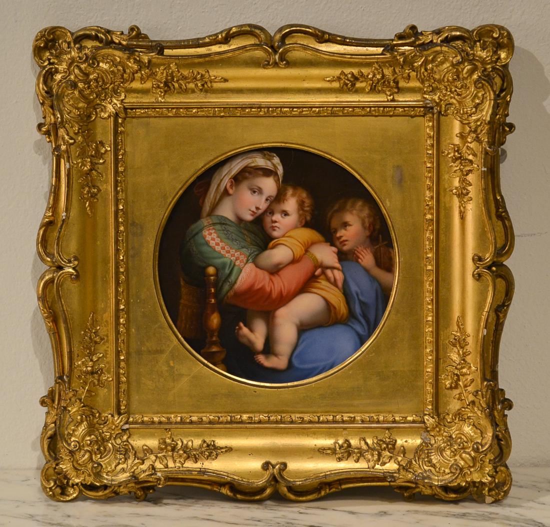 19th C. Meissen Porcelain Plaque. (1 of 7)