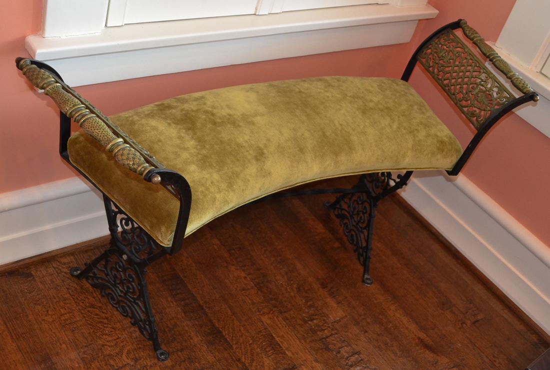 A Vintage Iron Bench. (1 of 5)