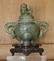 3 Piece Jade & Silvered Copper. - 2