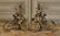 Pair Of French Bronze Chenet, C. 1870.