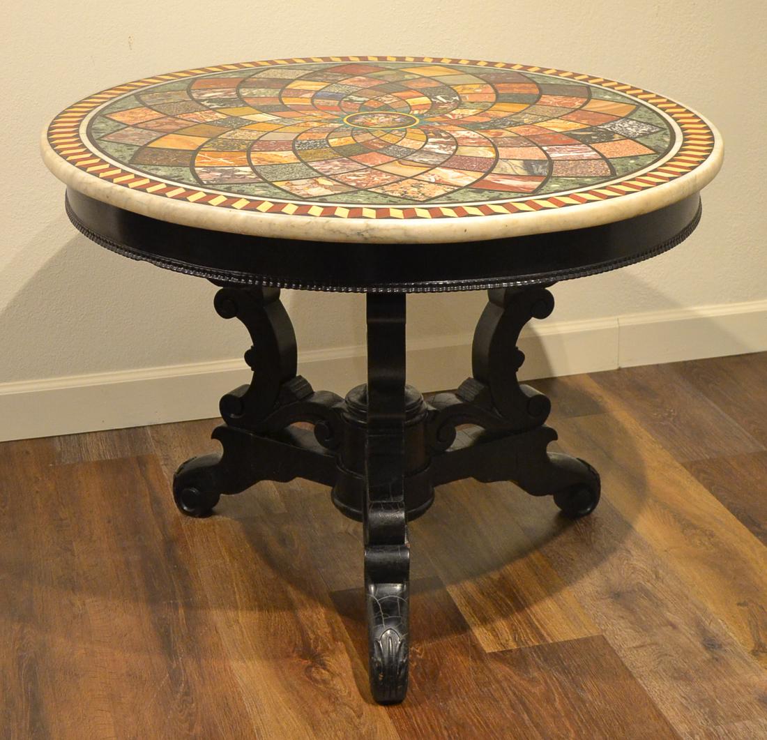 19th C. Italian Specimen Marble Top Table. (1 of 11)