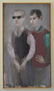 Ruth Gikow Oil On Canvas Painting Of Two Men
