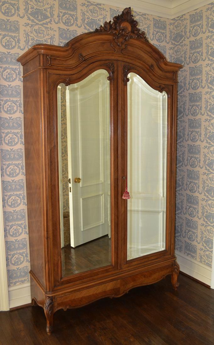 Antique French Walnut Armoire. (1 of 6)
