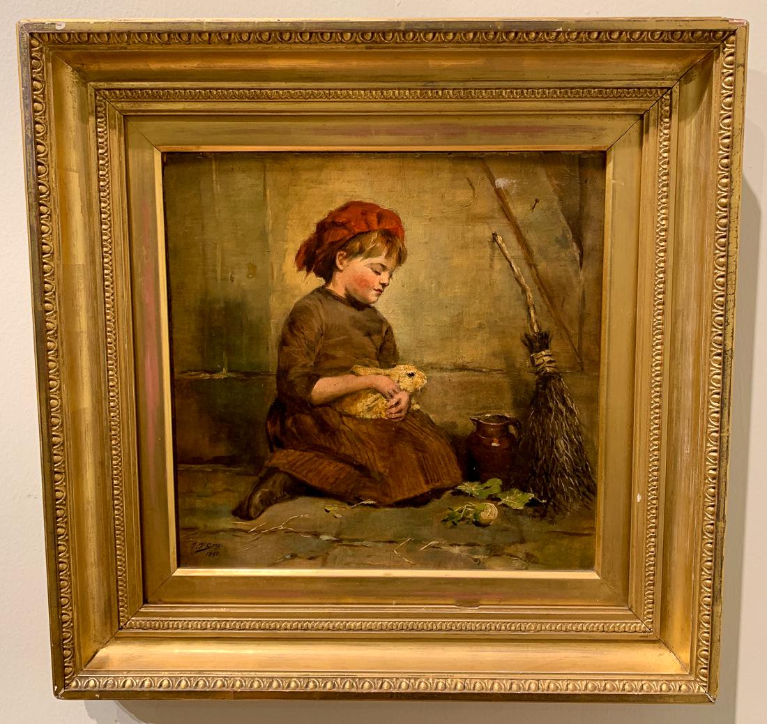 Edith F Grey, Oil On Board Painting. (1 of 5)