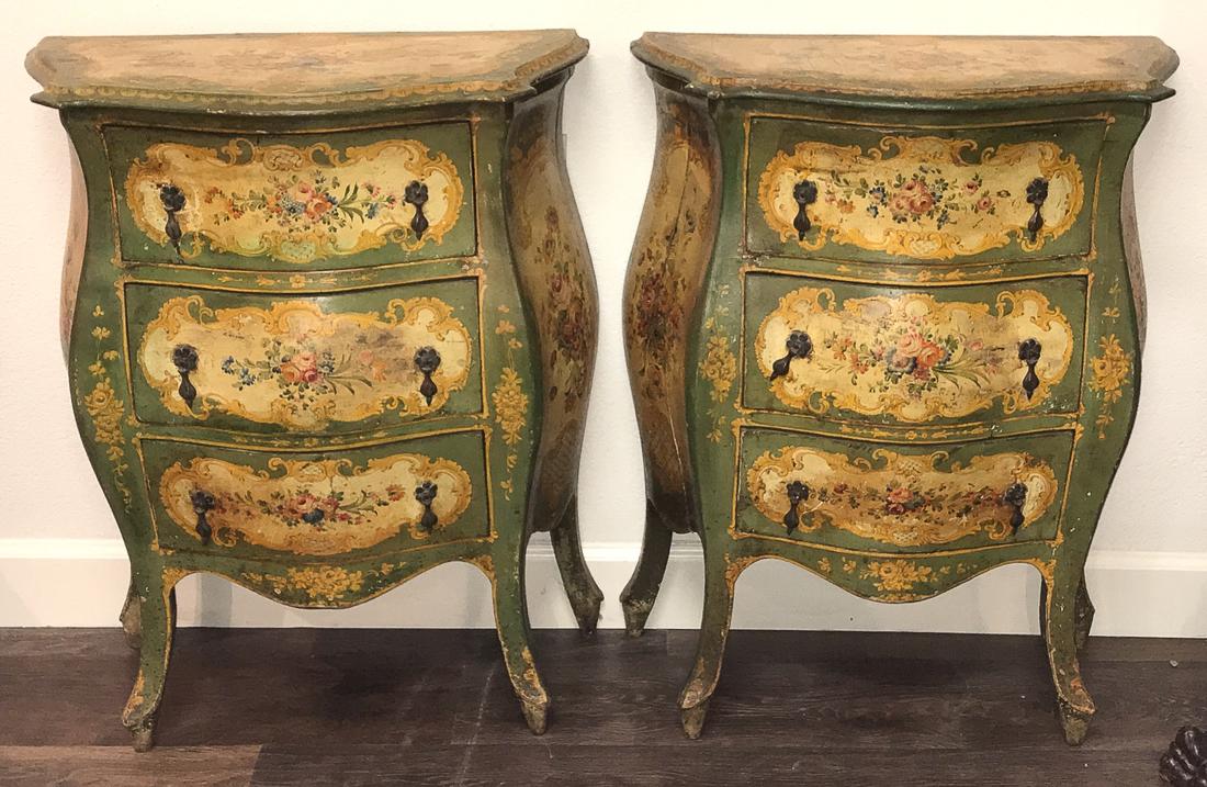 Pair Of Antique Venetian Commodes. (1 of 7)