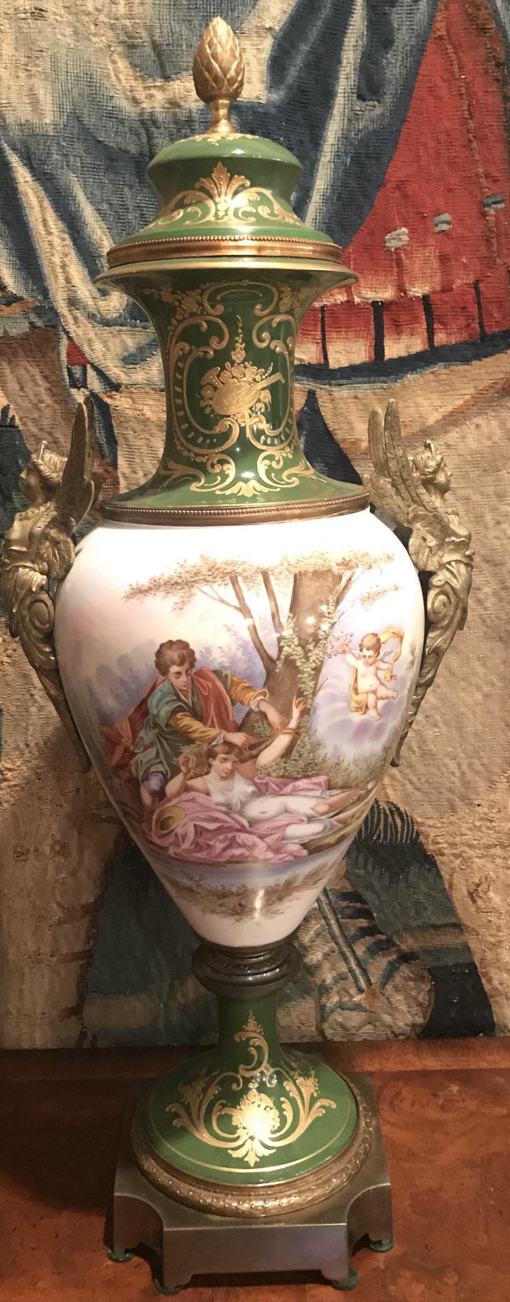 19th Century French Sevres Vase. (1 of 6)