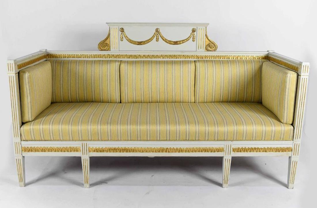 Gustavian Swedish Sofa, C. 1880. (1 of 1)