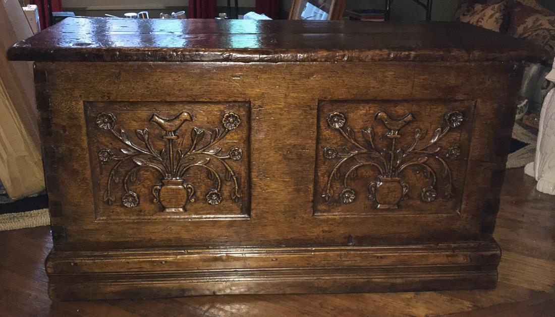 Antique French Oak Blanket Chest. (1 of 5)
