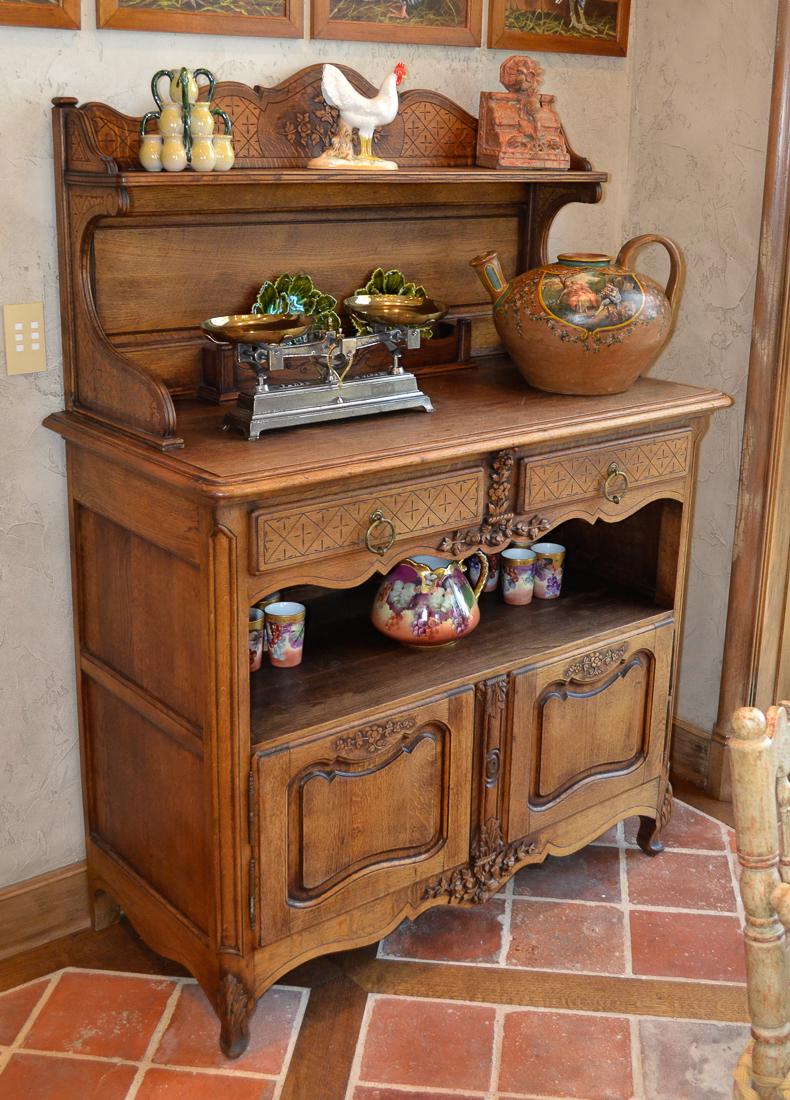 French Oak Buffet. (1 of 2)