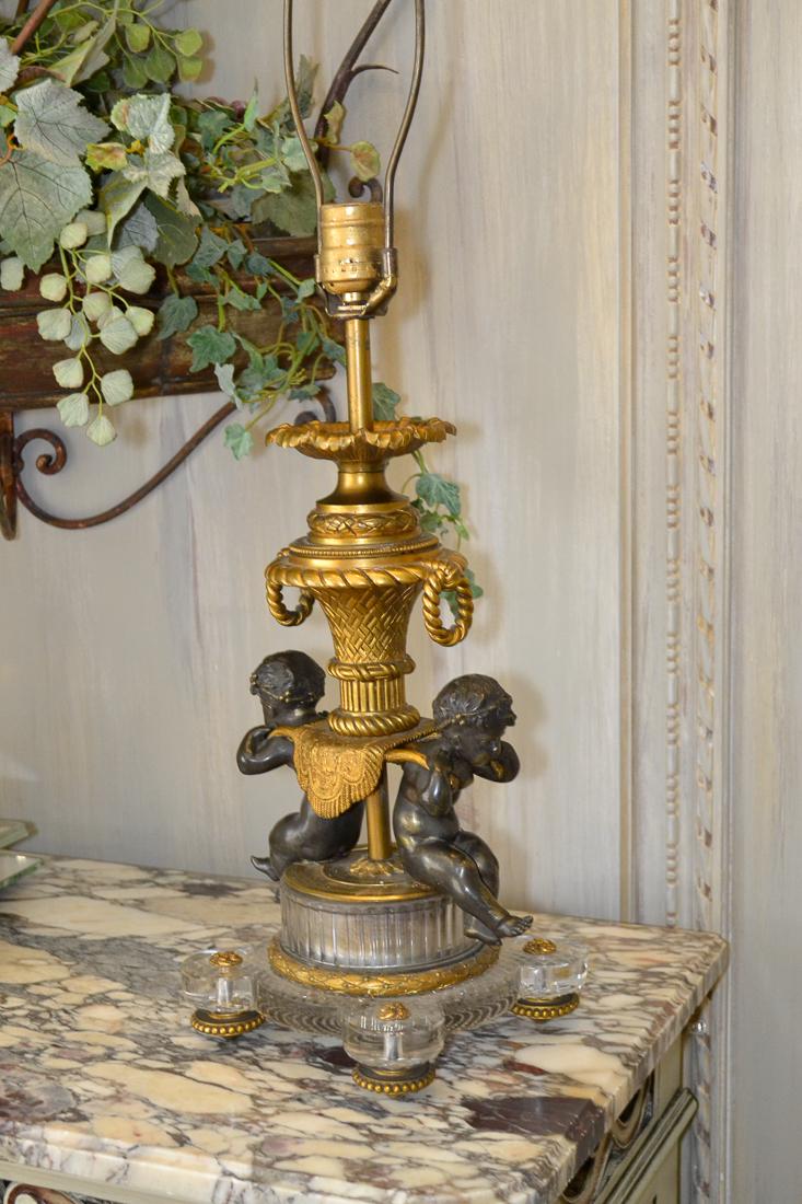 Bronze Cherub Lamp. (1 of 3)