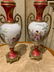 Side Chair, Two Vases, And Side Table. - 2