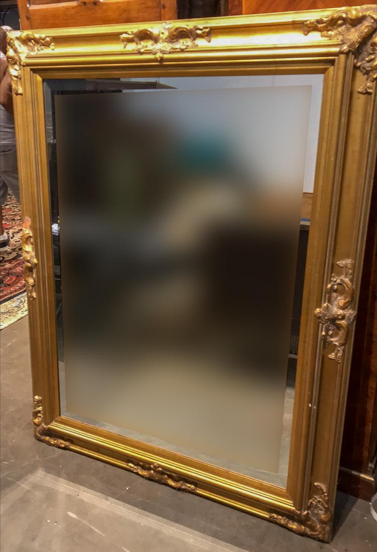 A Large antique style gold gilt mirror (1 of 4)