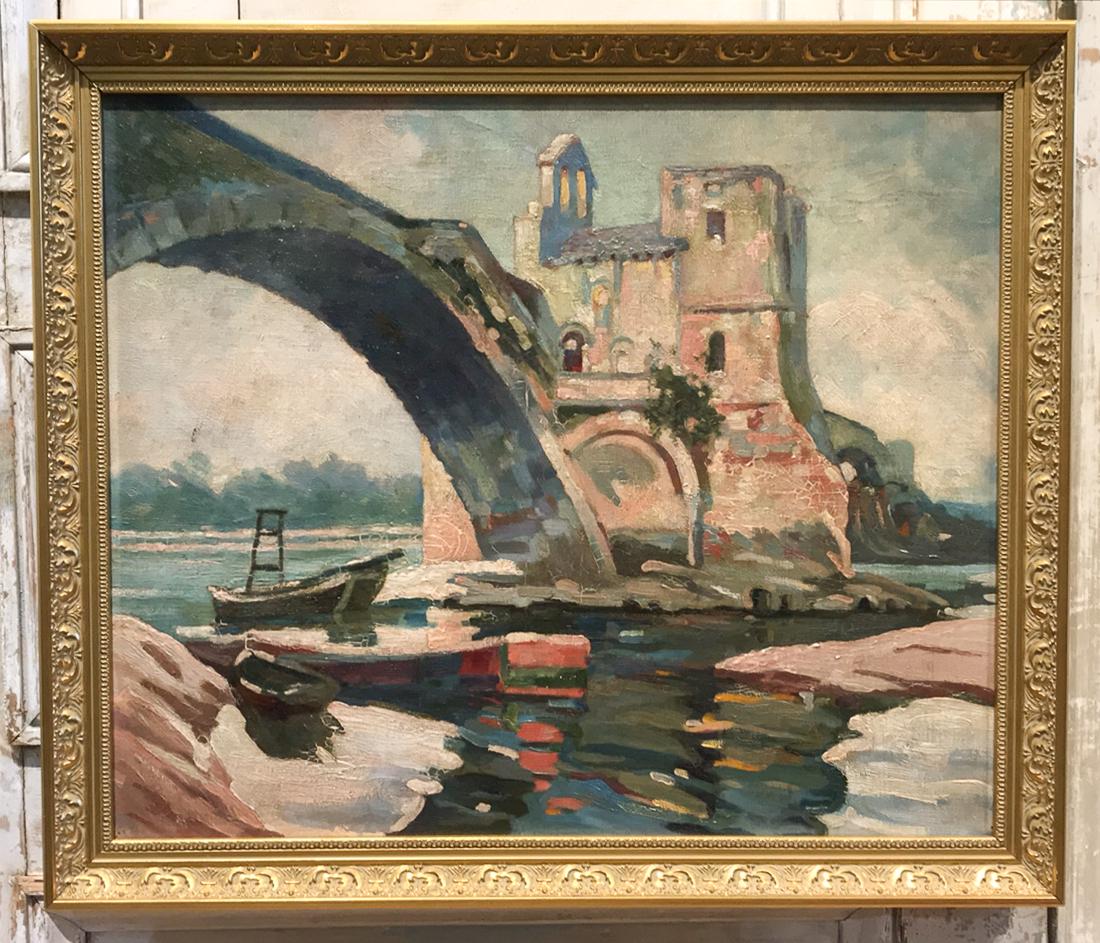 Impressionist Oil On Canvas Painting. (1 of 5)