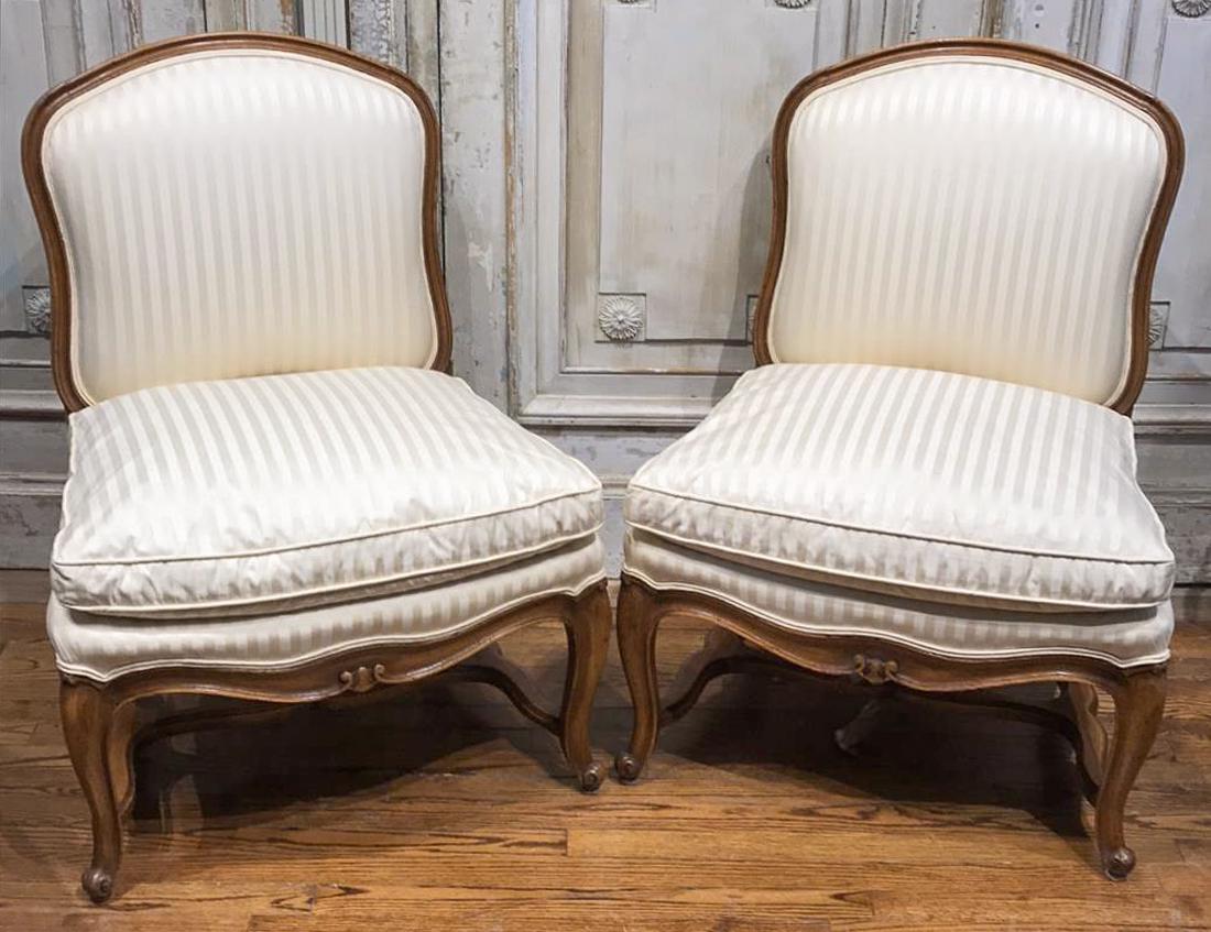 Pair Of French Style Side Chairs. (1 of 4)