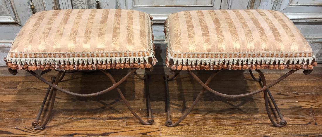 Pair Of Iron Benches. (1 of 3)