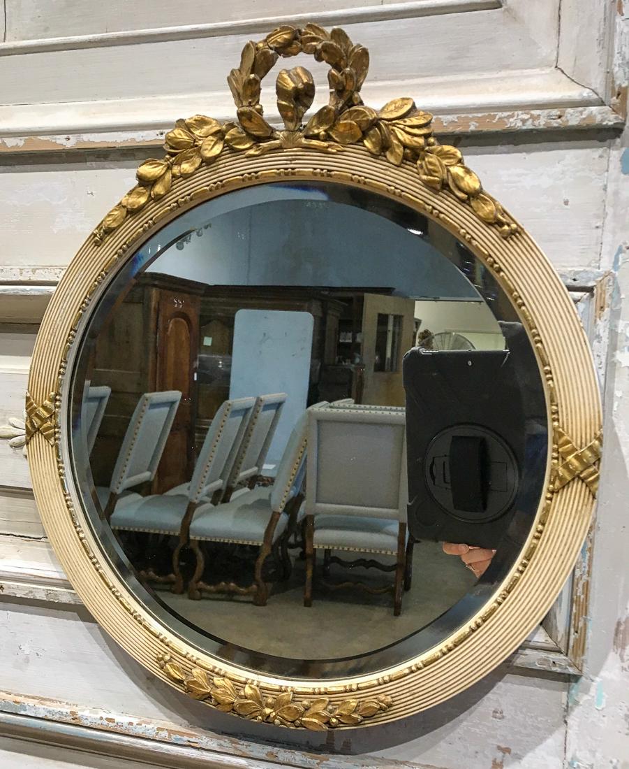 Round Vintage French Mirror. (1 of 2)