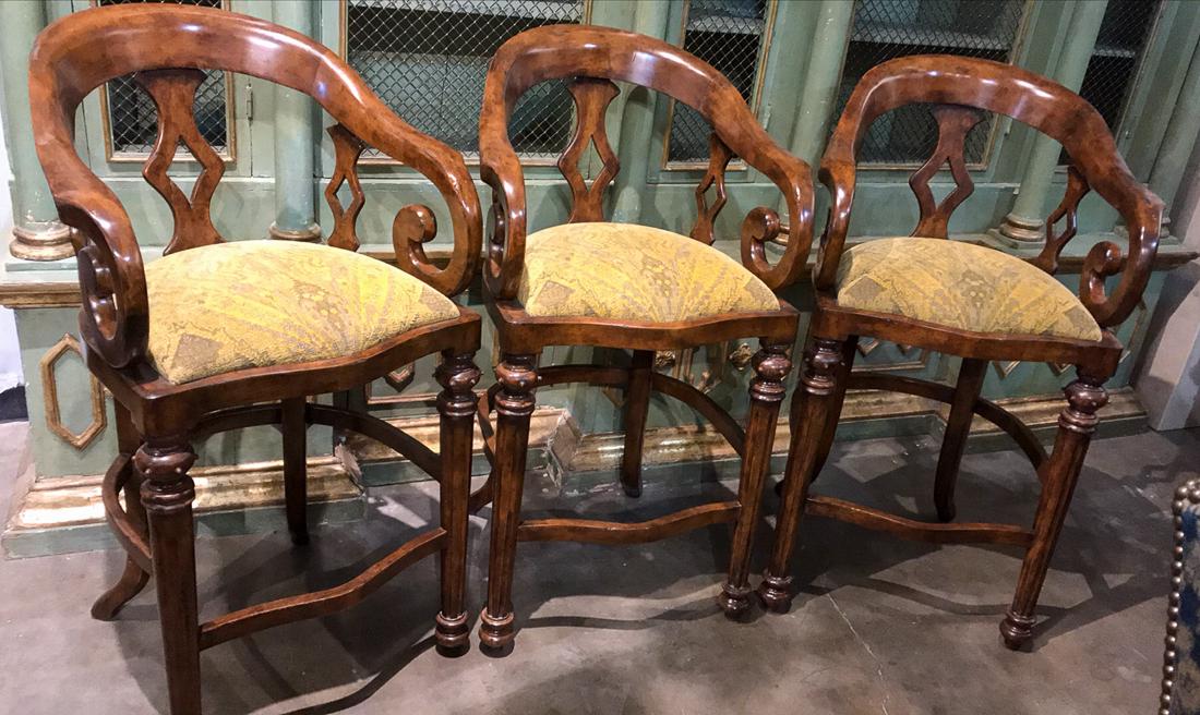 3 Minton Spidell Barstools. (1 of 3)