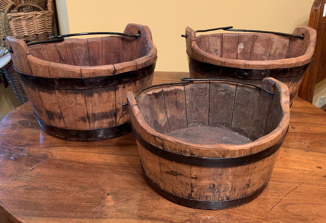 3 Antique French Buckets (1 of 1)