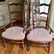 Pair French Ladder-Back Armchairs.