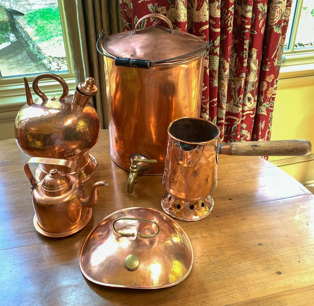 5 Pc. Antique Scandinavian Copper. (1 of 2)