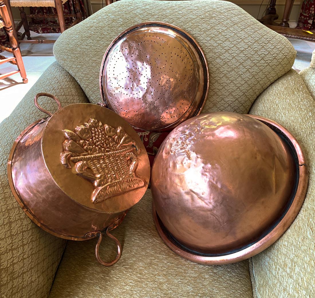 3 Pc. Antique Scandinavian Copper. (1 of 2)