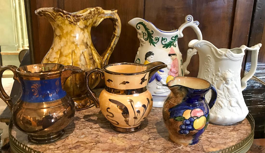 6 English Pitchers. (1 of 3)