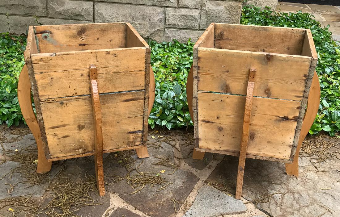 2 French Wooden Planter Boxes. (1 of 2)