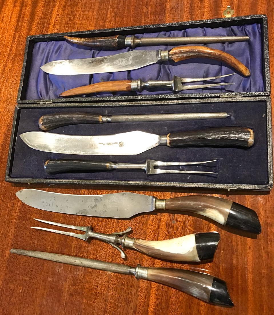 9 Pieces Sheffield Cutlery. (1 of 3)