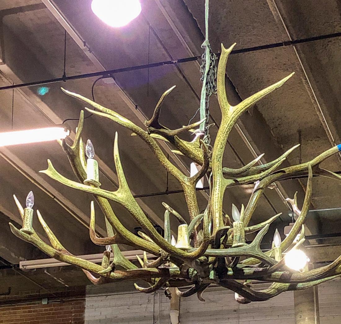 6 ft. Wide Faux Antler Chandelier. (1 of 1)