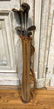 Set of vintage golf clubs, hickory shaft irons