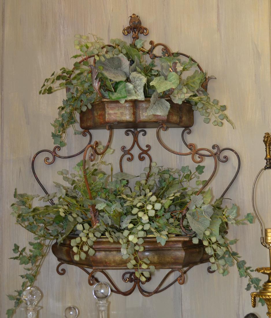 Brass Wall Planter. (1 of 2)