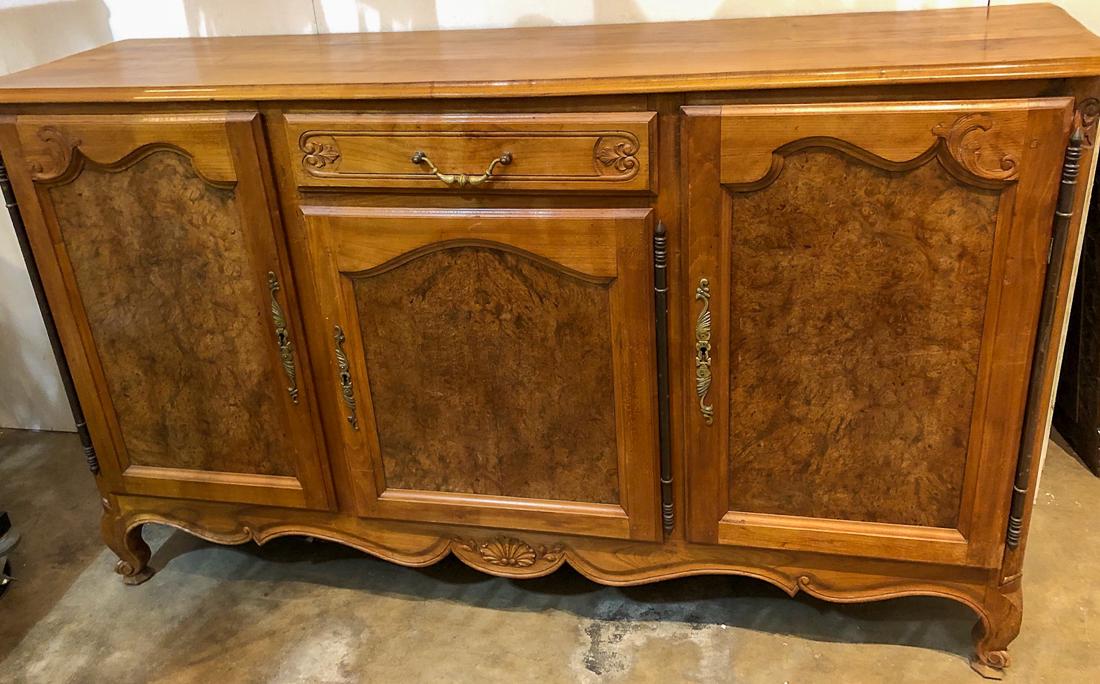 19th C. French Walnut Server. (1 of 3)