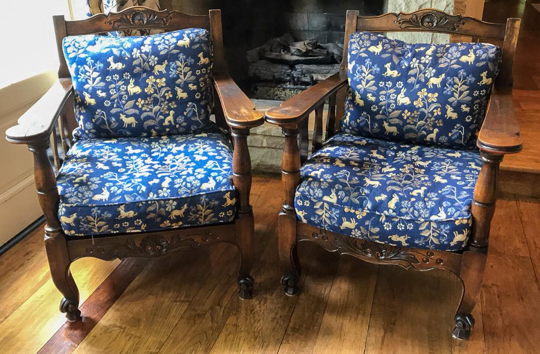Pair Of Country French Armchairs. (1 of 4)