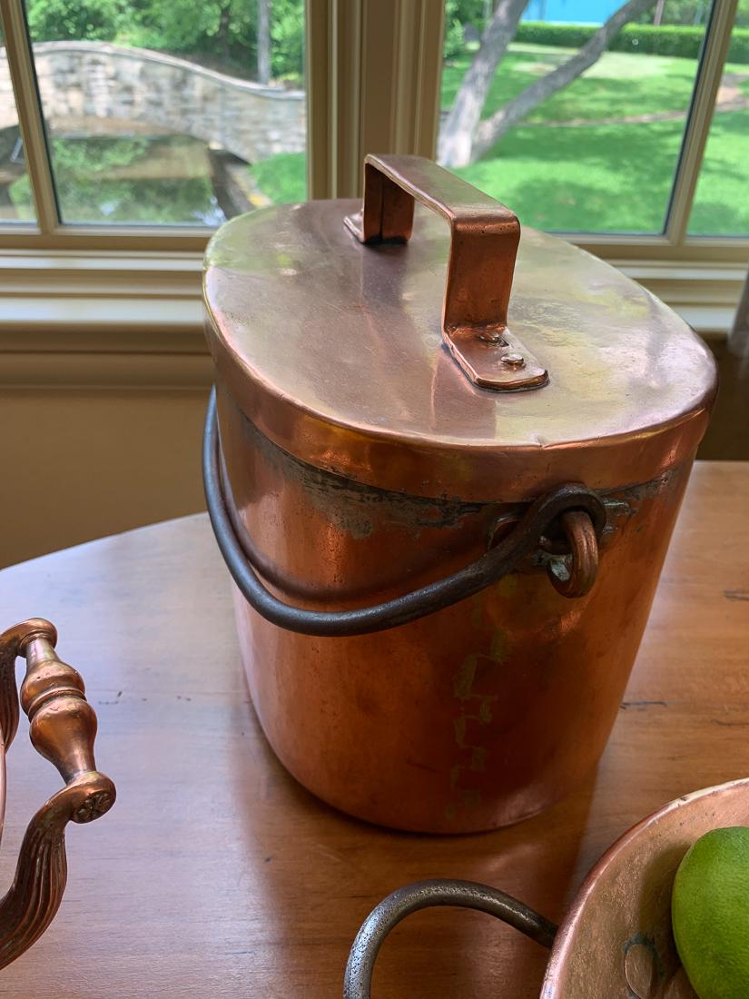 2 PIECES Antique Scandinavian Copper. (1 of 2)