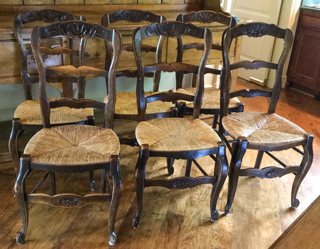 6 Country French Dining Chairs. (1 of 5)