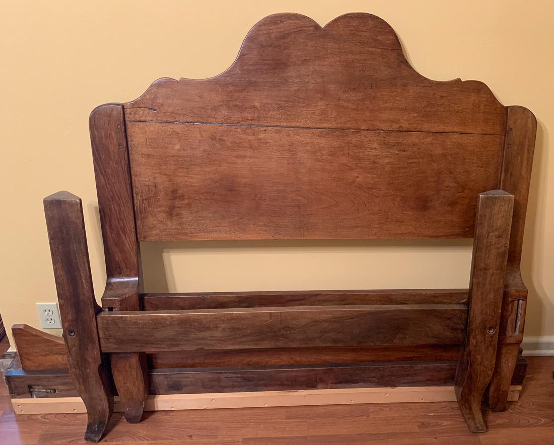 19th C. French Cherrywood Bed. (1 of 3)